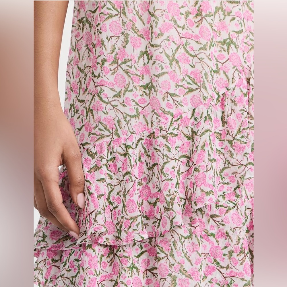 SOLD MINKPINK Floral MIDI Dress, size L - Picture 3 of 5